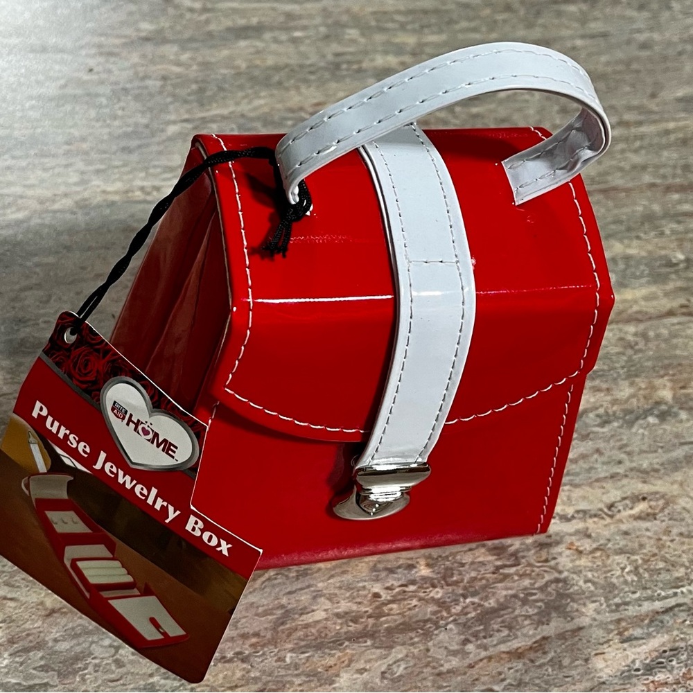 NWT Rite Aid HomeRed Purse Jewelry box